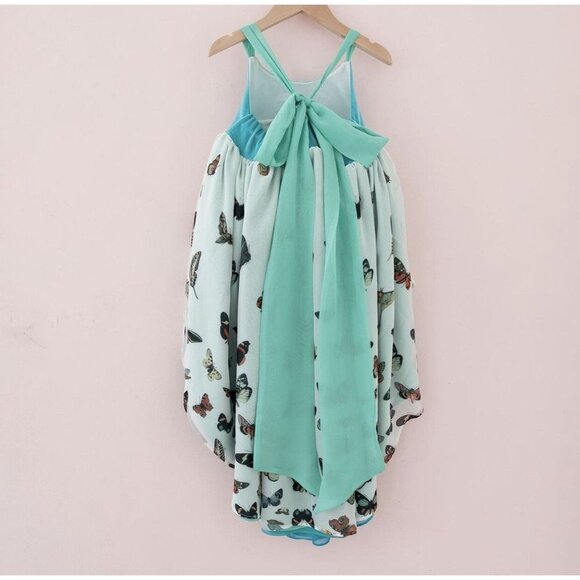 NWT Pleiades Teal Botanical Butterflies Dress - Picture 2 of 15